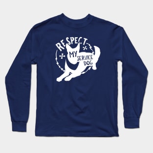 Respect My Service Dog Long Sleeve T-Shirt